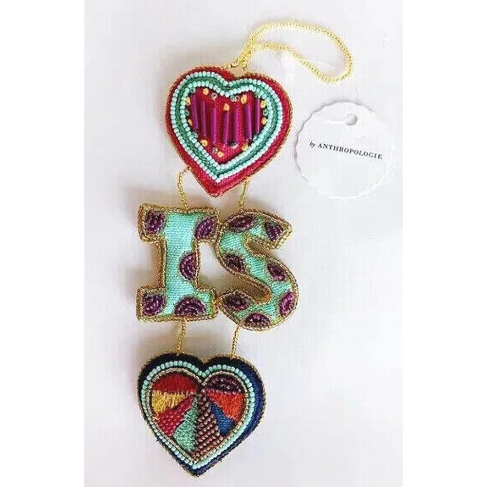 Anthropologie Christmas Love is Love Ornament